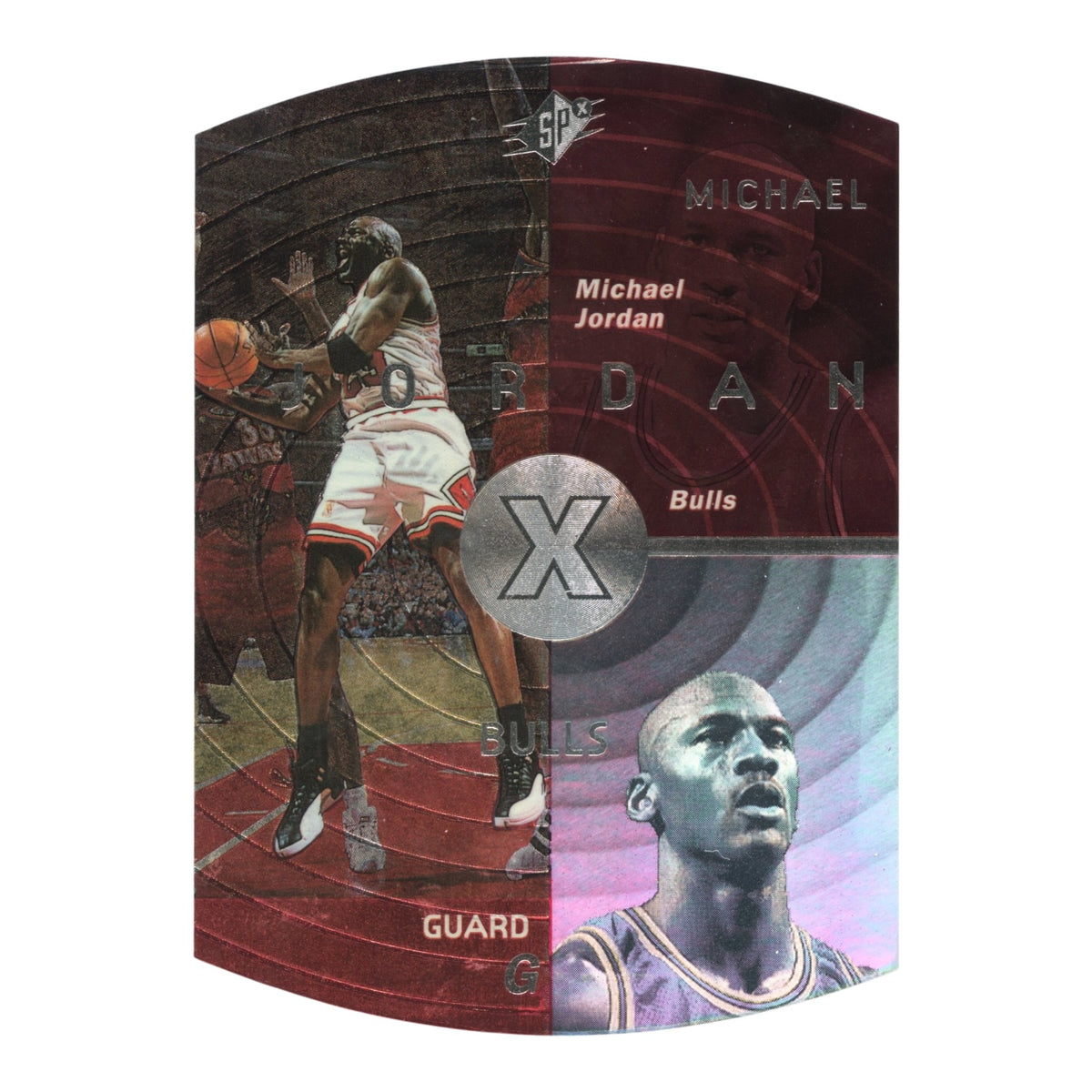 Michael Jordan 1997 Upper Deck SPx Die-Cut Hologram #6