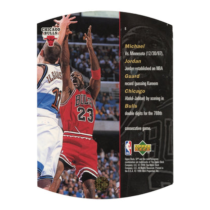 Michael Jordan 1997 Upper Deck SPx Die-Cut Hologram #6