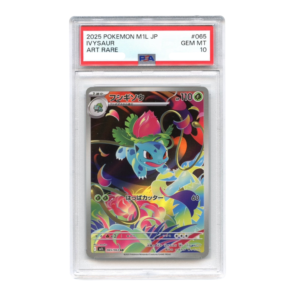Ivysaur 2025 Pokemon Japanese M1l #065 PSA 10