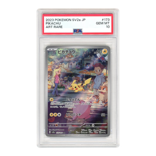 Pikachu 2023 Pokemon Japanese Sv2a #173 PSA 10