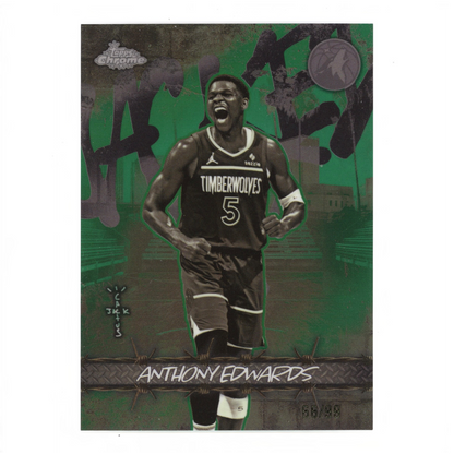 Anthony Edwards 2026 Topps Chrome X Jack Cactus Green 66/99 #JU-20