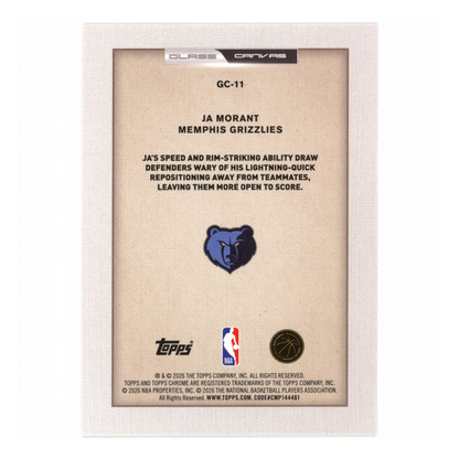 Ja Morant 2026 Topps Chrome Glass Canvas #GC-11