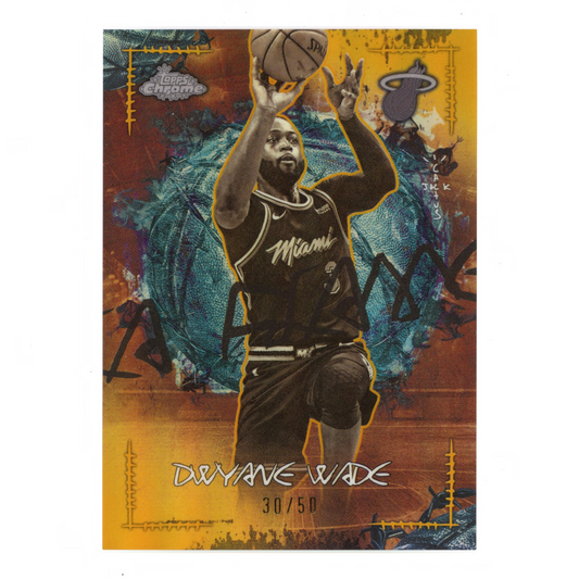 Dwyane Wade 2026 Topps Chrome X Jack Cactus Gold 30/50 #LFL-8