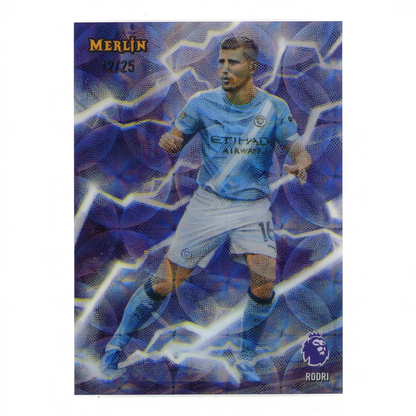 Rodri 2026 Topps Premier League Merlin Mythical Art 12/25 #MM-RO