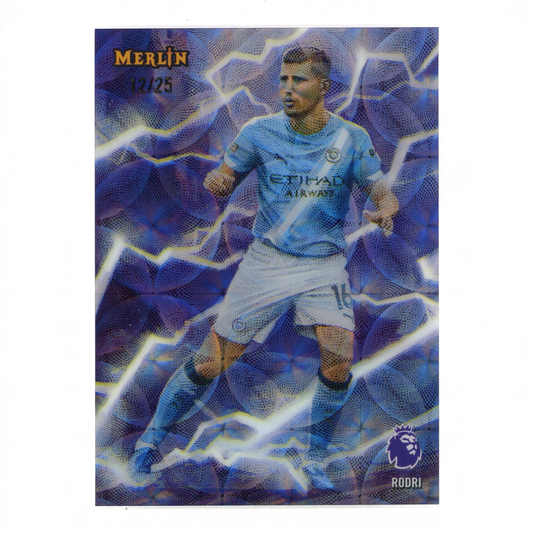 Rodri 2026 Topps Premier League Merlin Mythical Art 12/25 #MM-RO