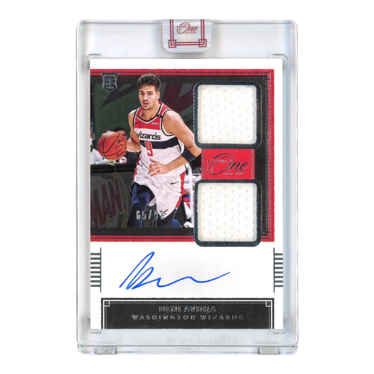 Deni Avdija 2020-21 Panini One & One Rookie Dual Jersey Auto 65/99 #RDJ-DAV