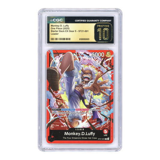 Monkey D. Luffy 2025 One Piece English ST21 #001 CGC Pristine 10