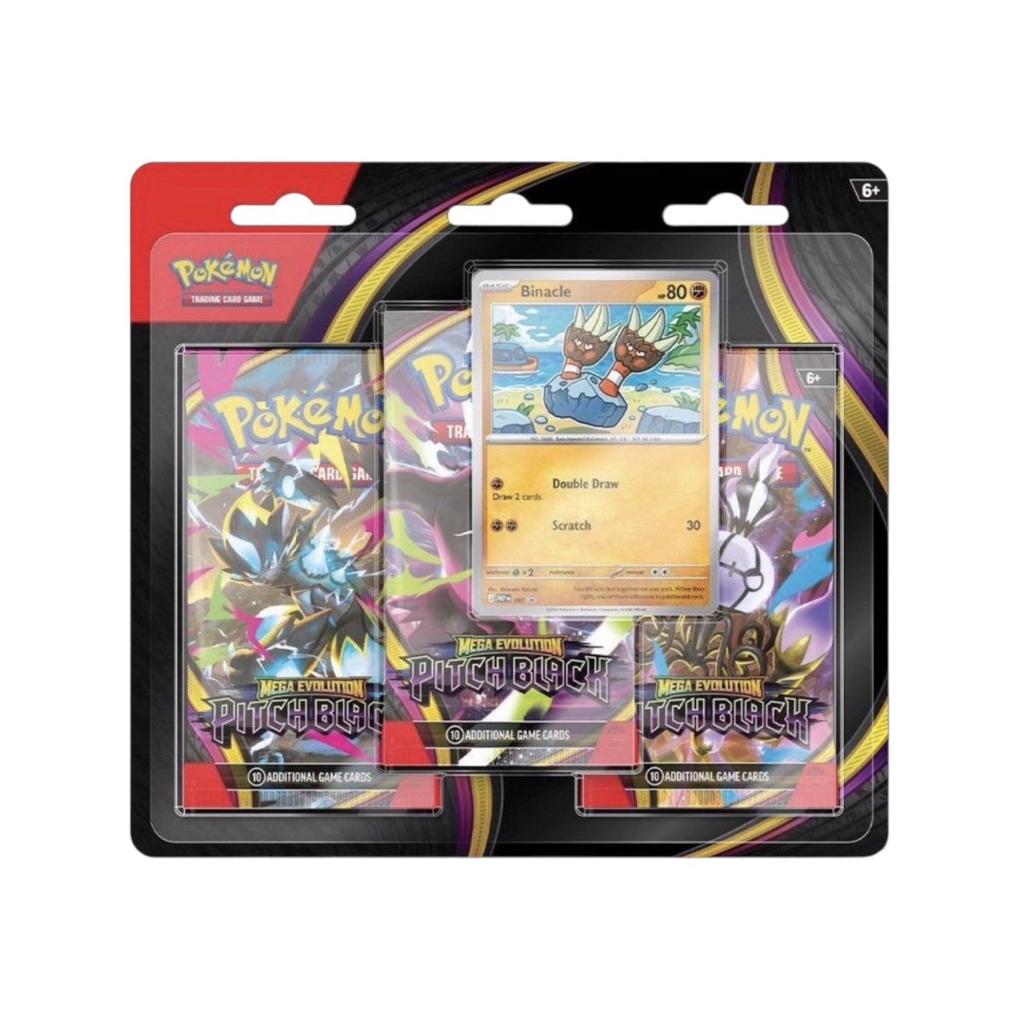 Pokemon English Mega Evolution ME05 "Pitch Black" Triple Blister Pack