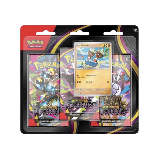 Pokemon English Mega Evolution ME05 "Pitch Black" Triple Blister Pack