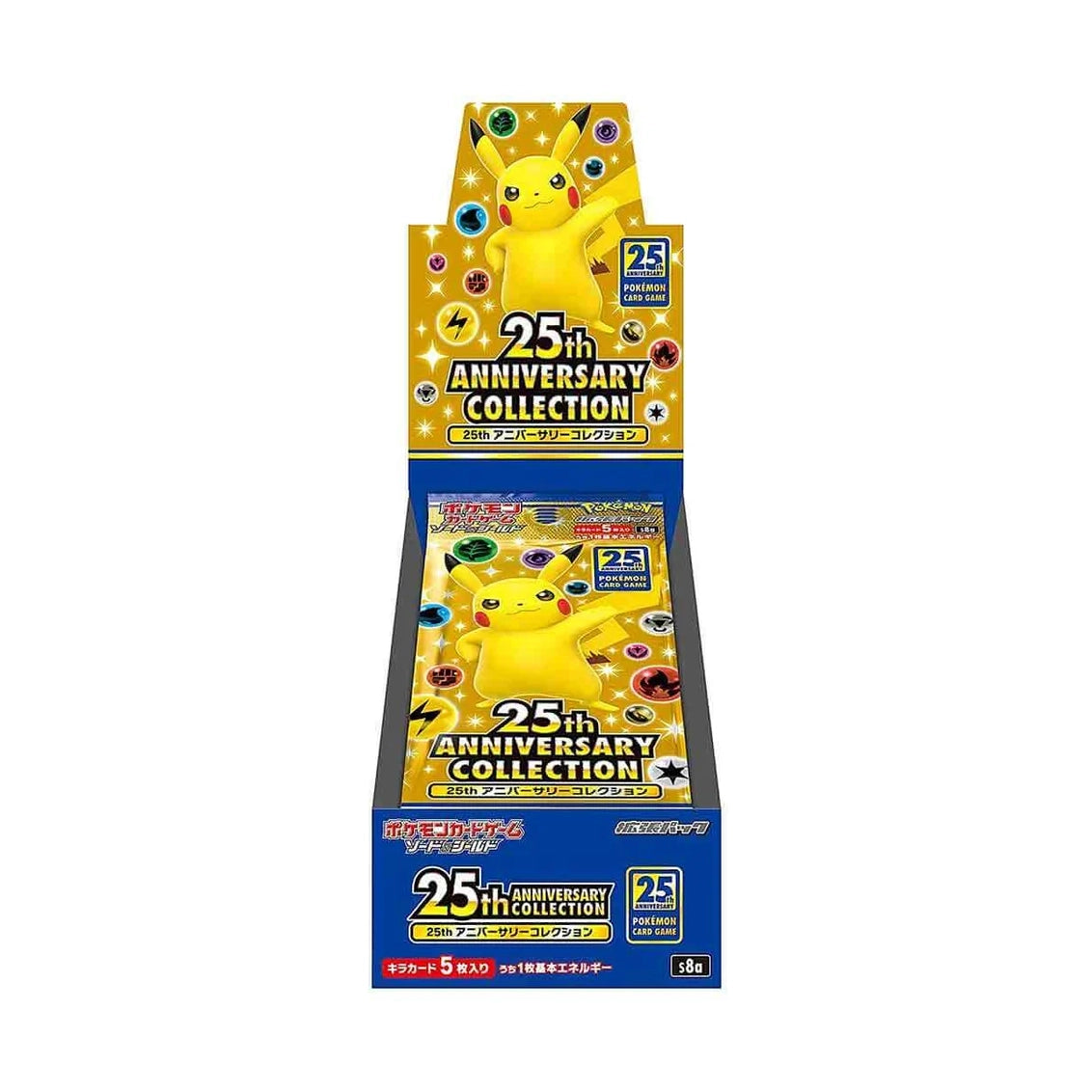 2021 Pokemon Japanese Sword and Shield S8a 25th Anniversary Collection Booster Box
