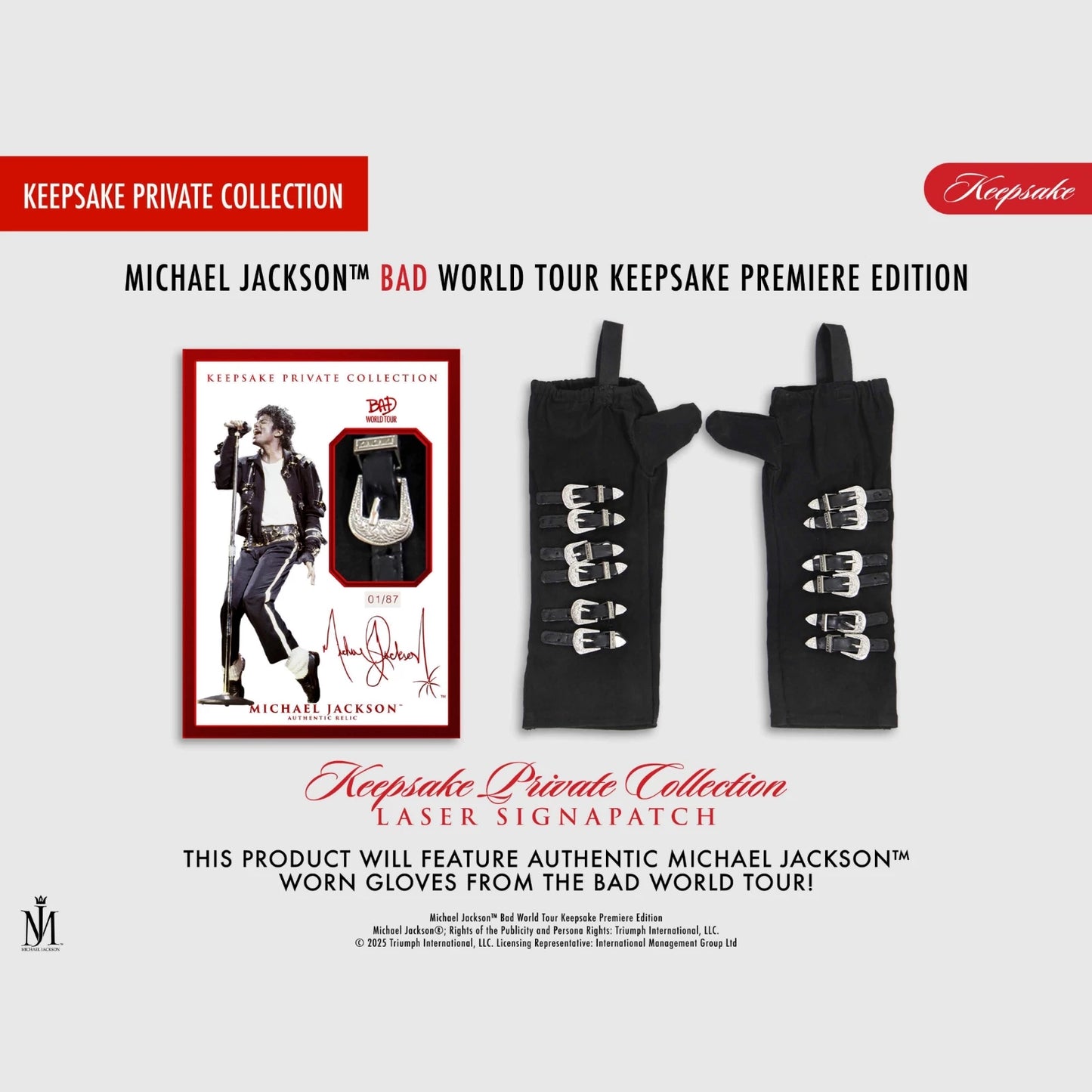 2025 Keepsake Michael Jackson Bad World Tour Breaker Box