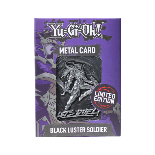 Konami Yu Gi Oh! Black Luster Soldier Limited Edition Metal Card with Display Stand (Limited to 9995)